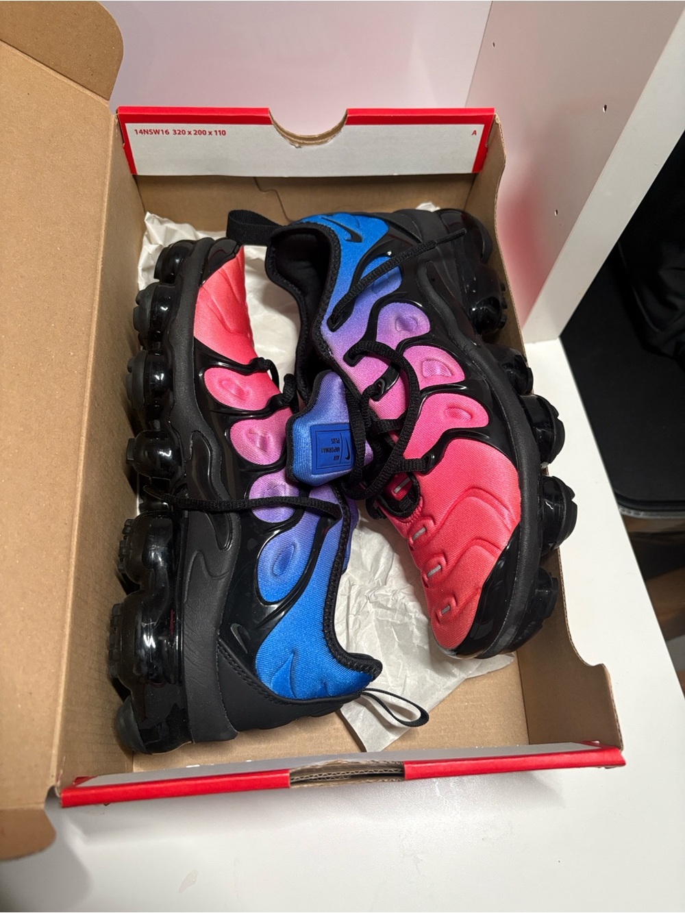 Nike Women’s Pink-Blue Gradient VaporMax Sneakers